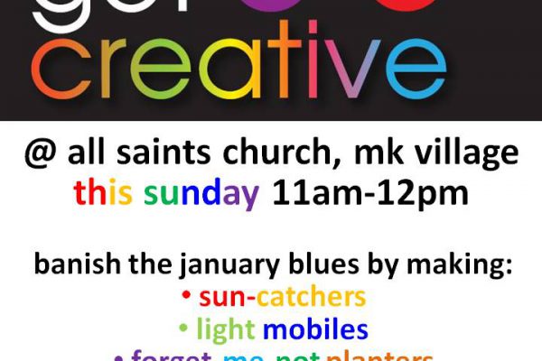 Go4th Sunday Milton Keynes Get Creative January 2020 http://www.go4th.co.uk